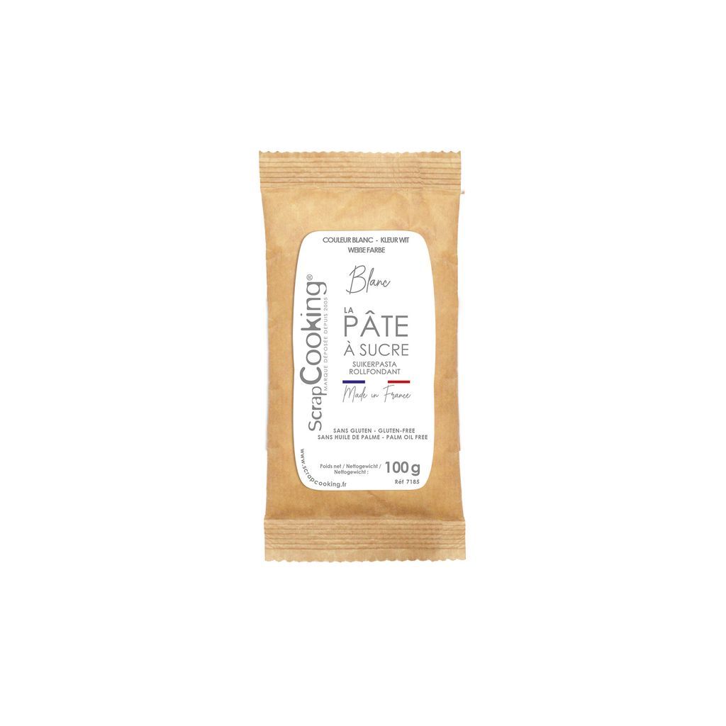 Pâte à sucre blanche 100g - Visuel 1