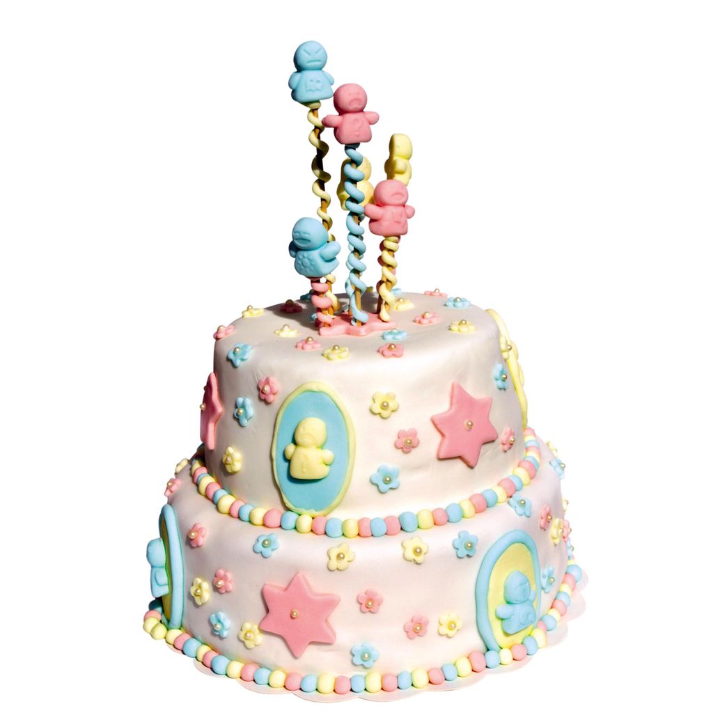 Pâte à sucre de décor bleu 250g - Visuel 1