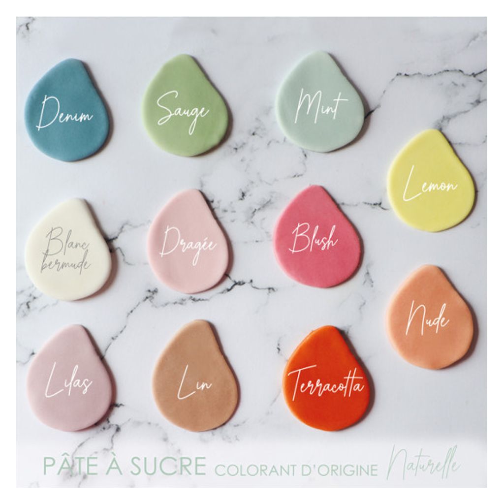 Pâte à sucre d'origine naturelle sauge 200g - Visuel 0