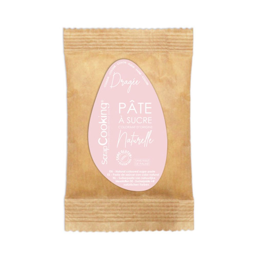 Pâte à sucre d'origine naturelle dragée 200g - Visuel 0