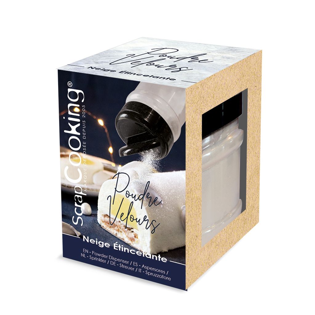 Poudre de velours neige étincelante 100g - Visuel 1