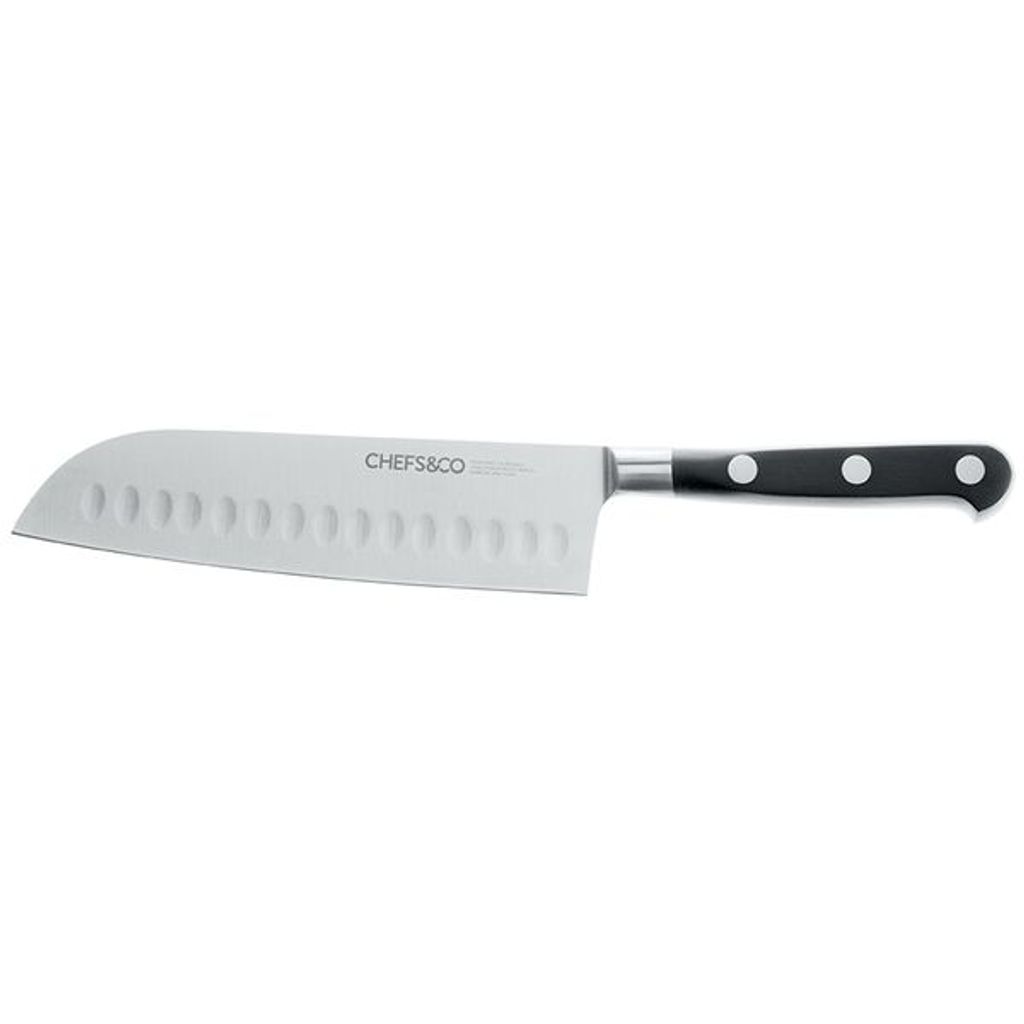 Couteau Santoku alvéolé 18 cm - Visuel 0