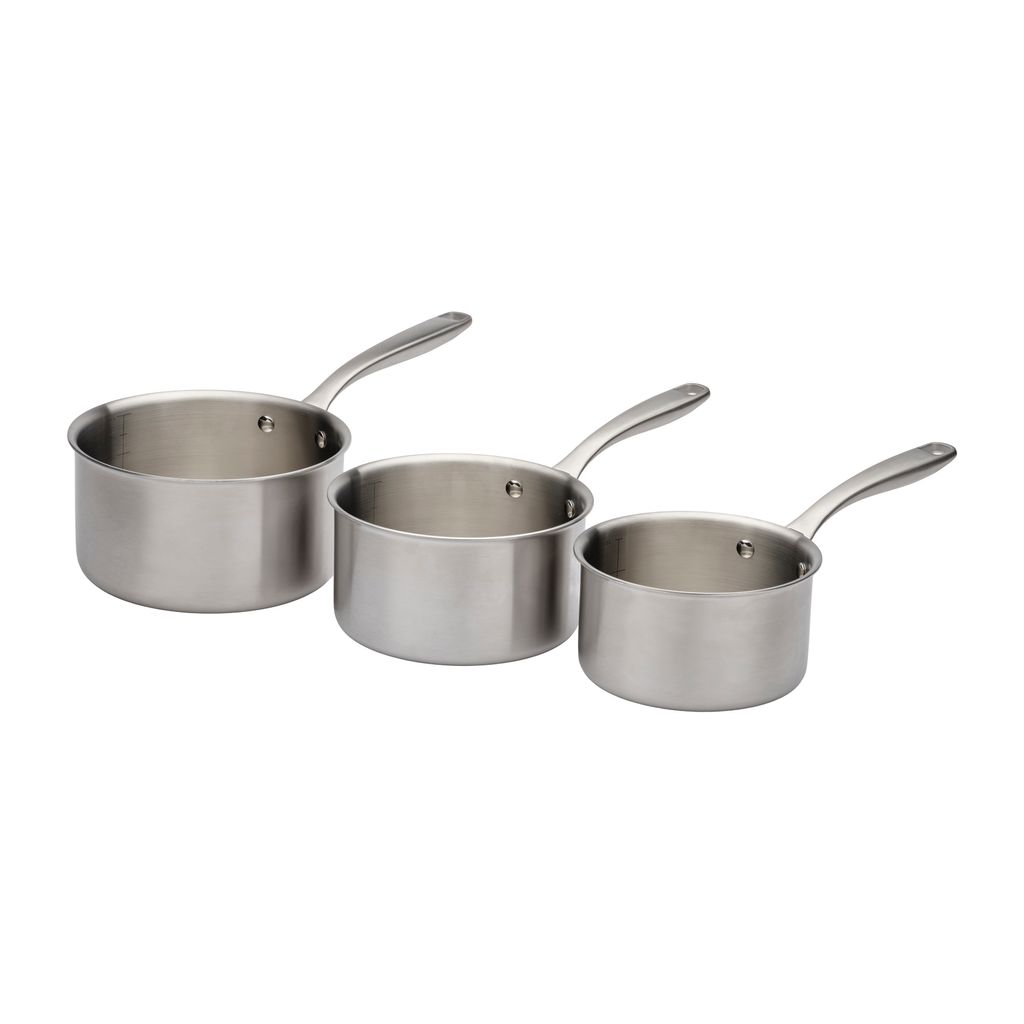 Lot 3 casseroles inox 16, 18 et 20cm - Visuel 0