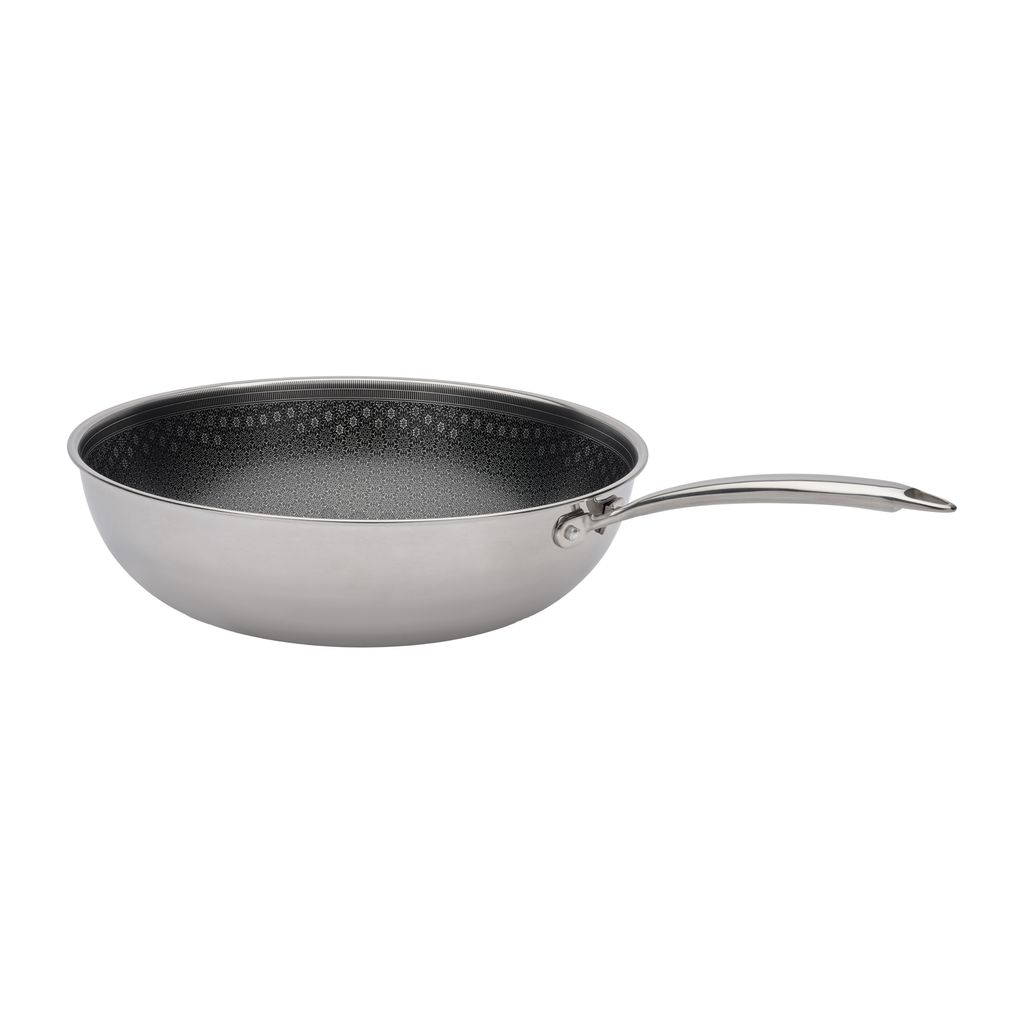 Wok Céramique Inox 30cm - Visuel 1