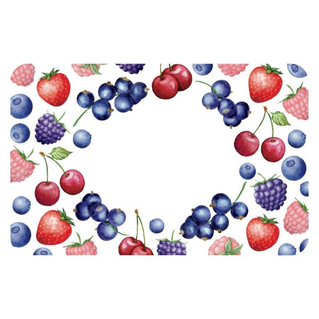 Etiquettes adhésives Fruits rouges x 100 - Visuel 1