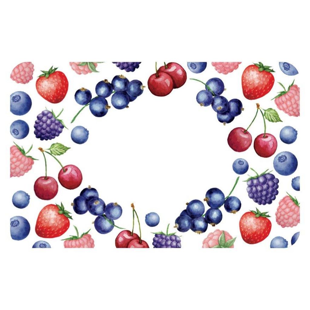 Etiquettes adhésives Fruits rouges x 100