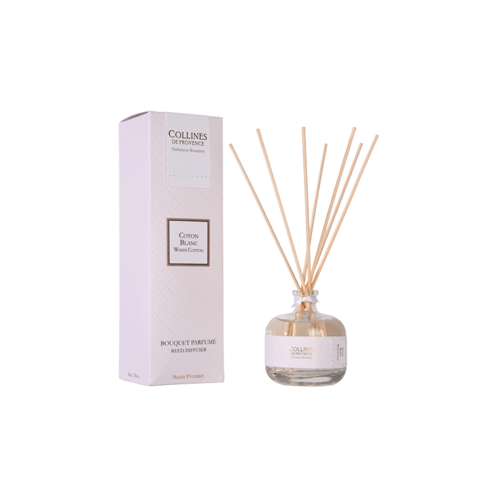 Bouquet parfumé coton blanc 100ml - Visuel 0