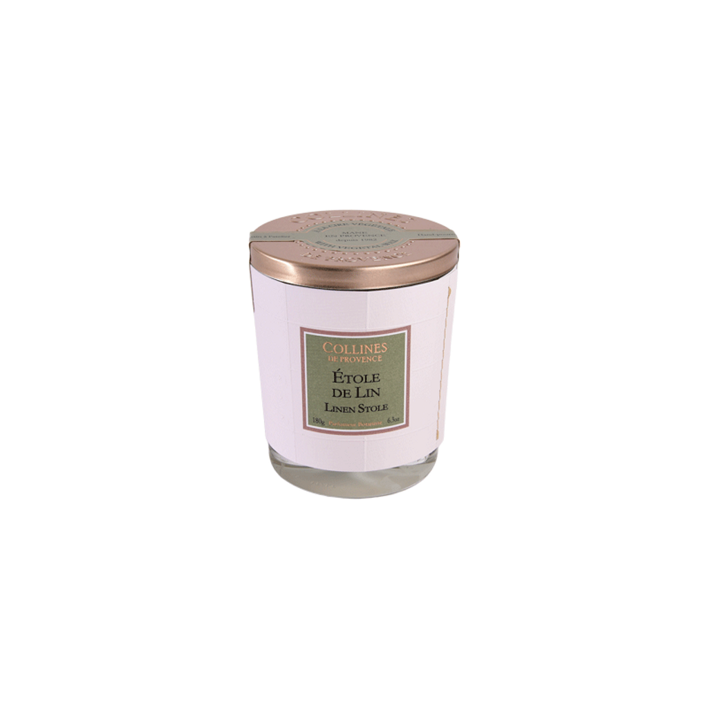 Bougie parfumée étole de lin 180g - Visuel 0