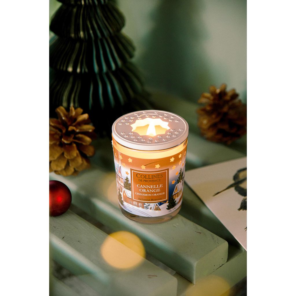 Coffret De 4 Bougies Parfumées SCENTORINI – Noël – Cire De Soja Naturelle – Pomme Cannelle, Bois De Cèdre, Pain D'Épices, Noble Wine