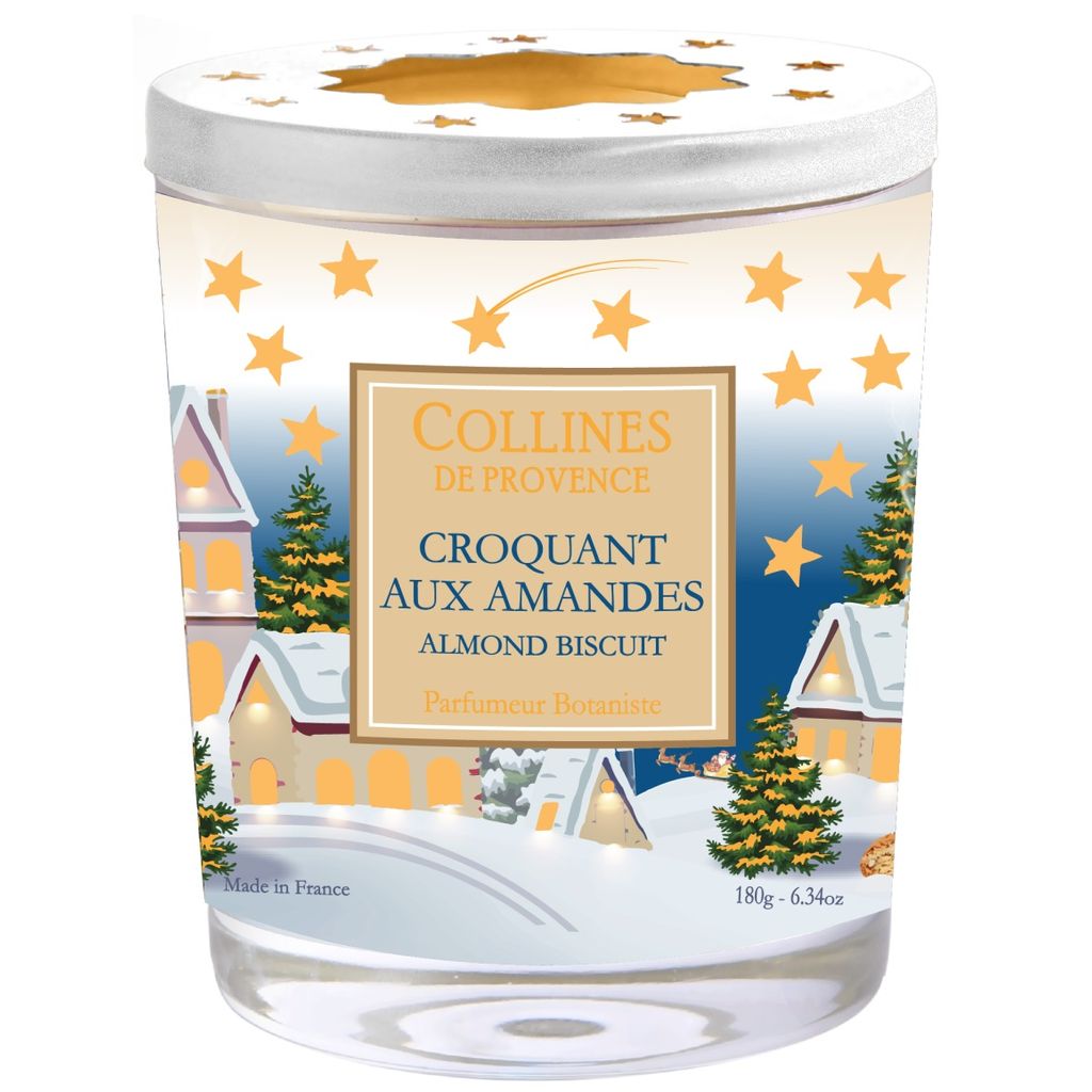 BOUGIE PARFUMÉE CROQUANT AUX AMANDES 180 G Collines de Provence ...