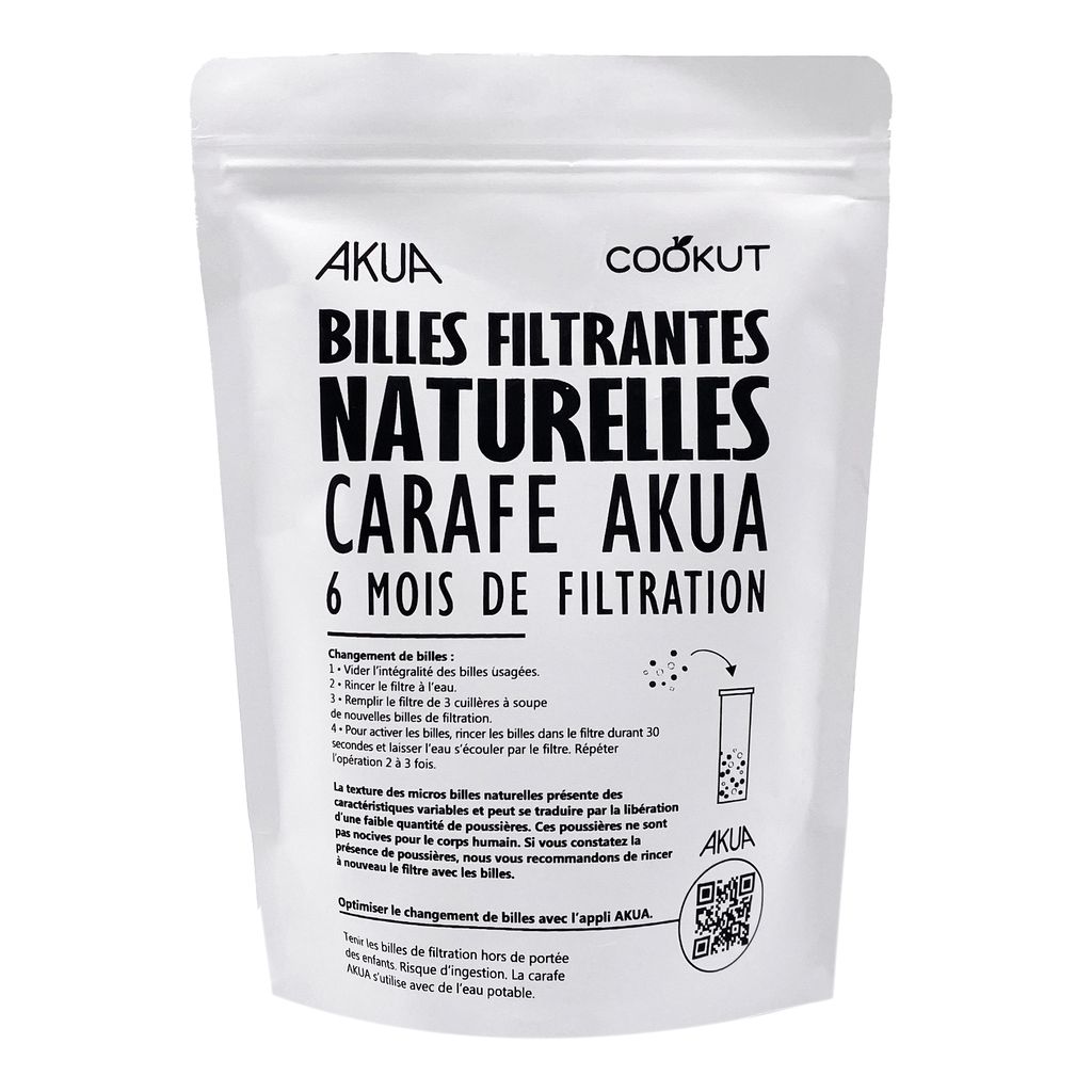 Granulés de filtration naturels pour la carafe AKUA - Visuel 1