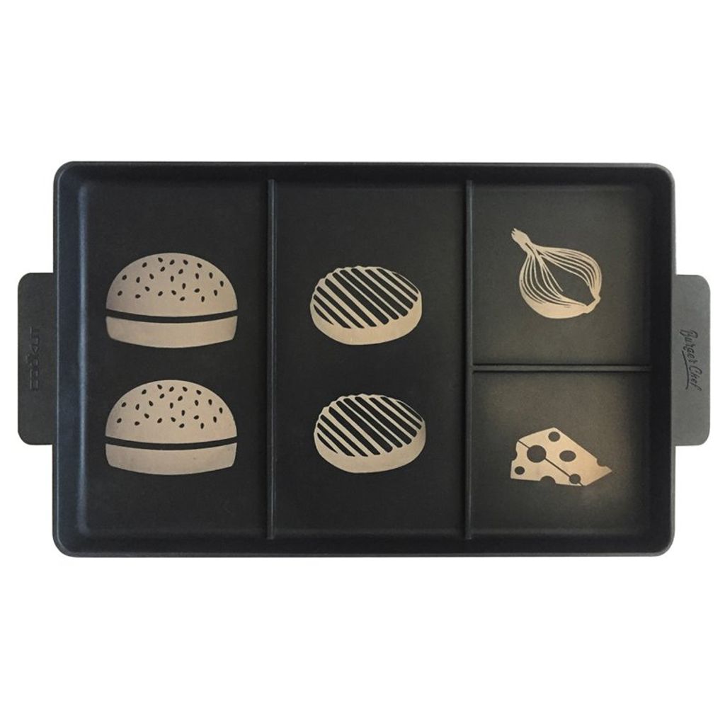 Grill spécial burgers et hot-dogs avec accessoires burger chef - Visuel 0