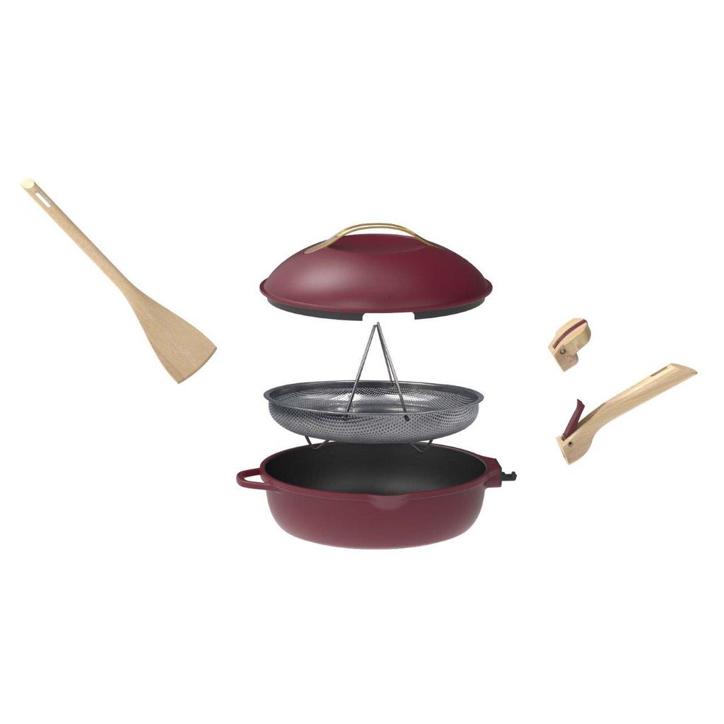 La fabuleuse poêle 8 en 1 rubis 28cm - Visuel 2