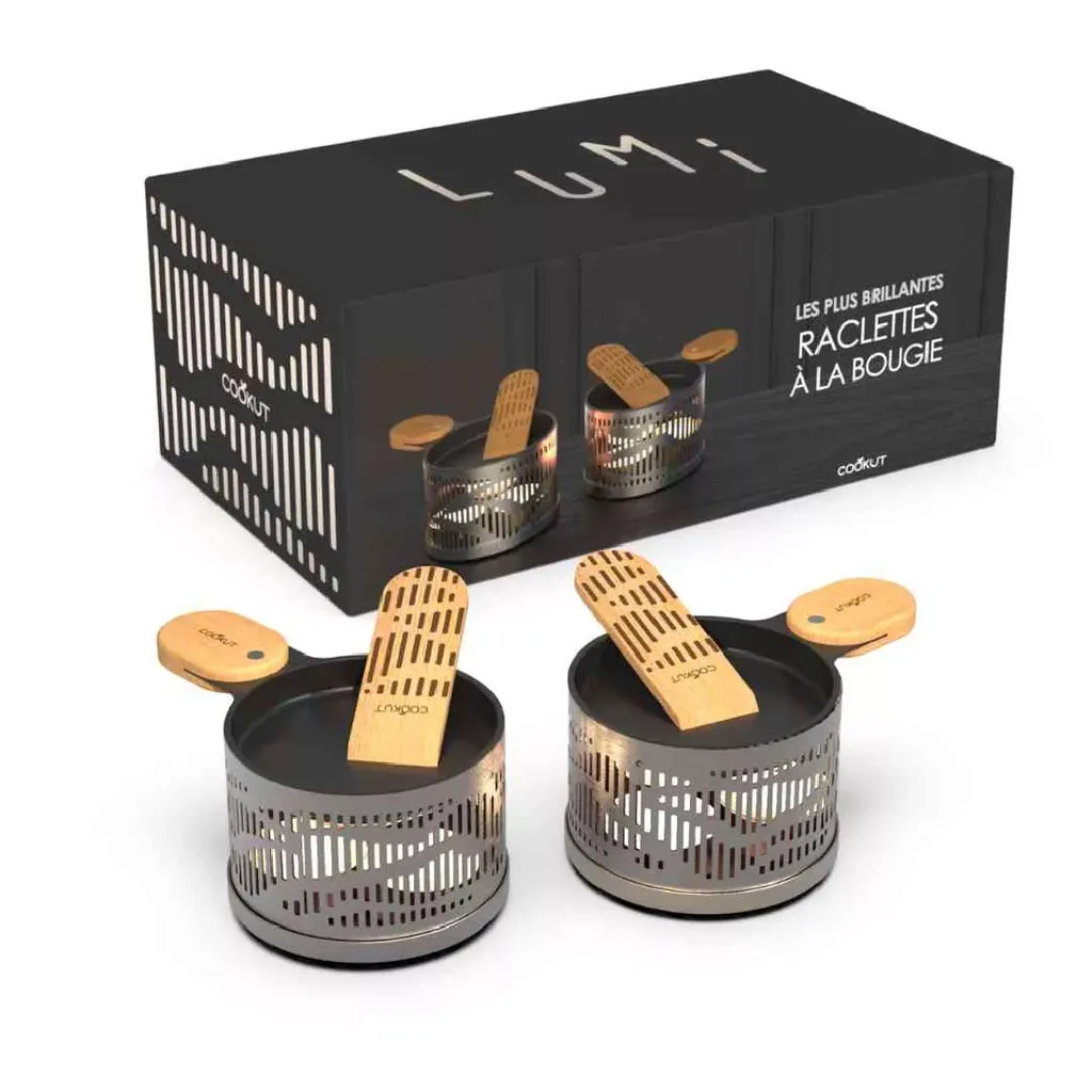 Raclette à la Bougie LUMI 2 Sets Individuels Onyx - Visuel 0