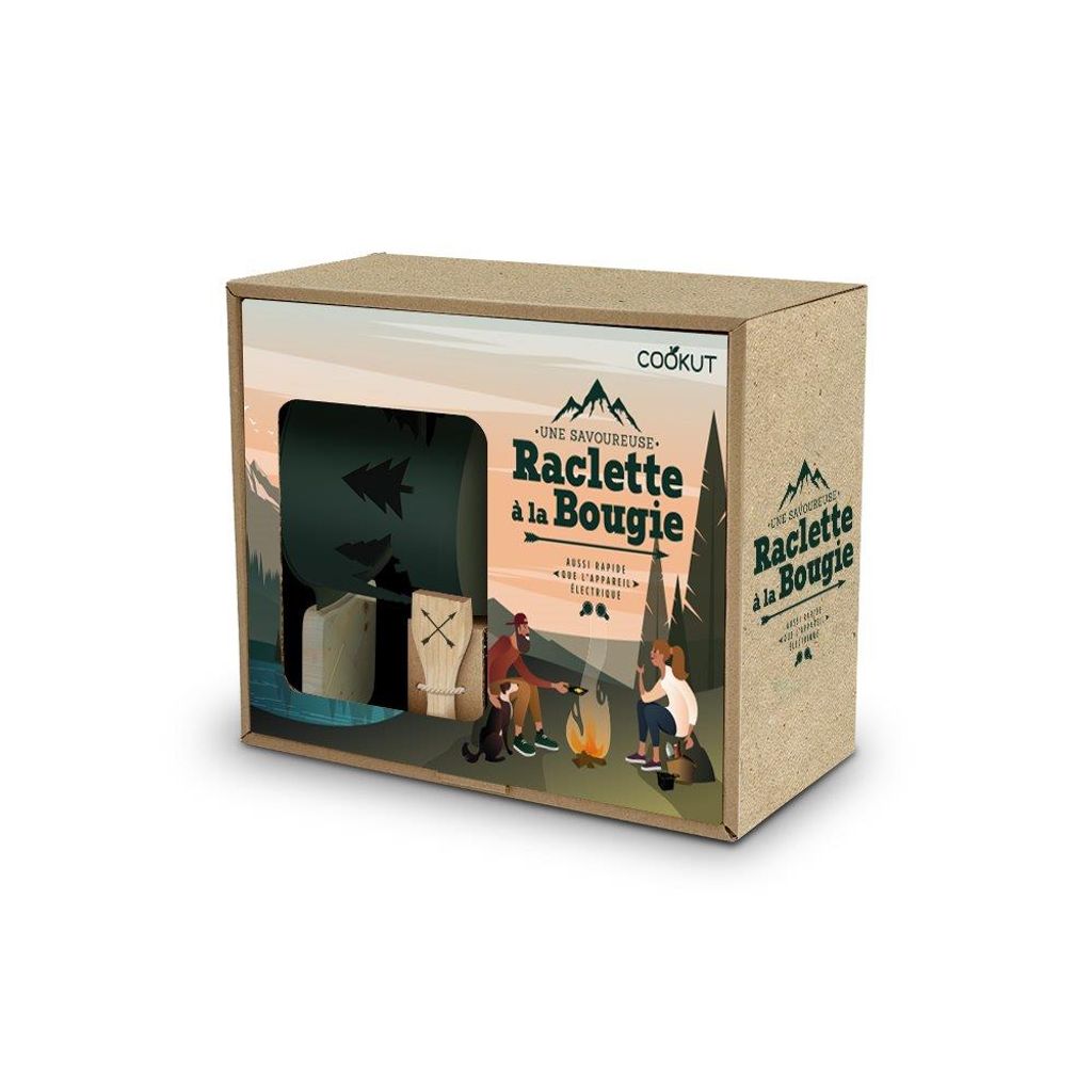 Coffret raclette à la bougie LUMI 2 personnes sapin vert - Visuel 0