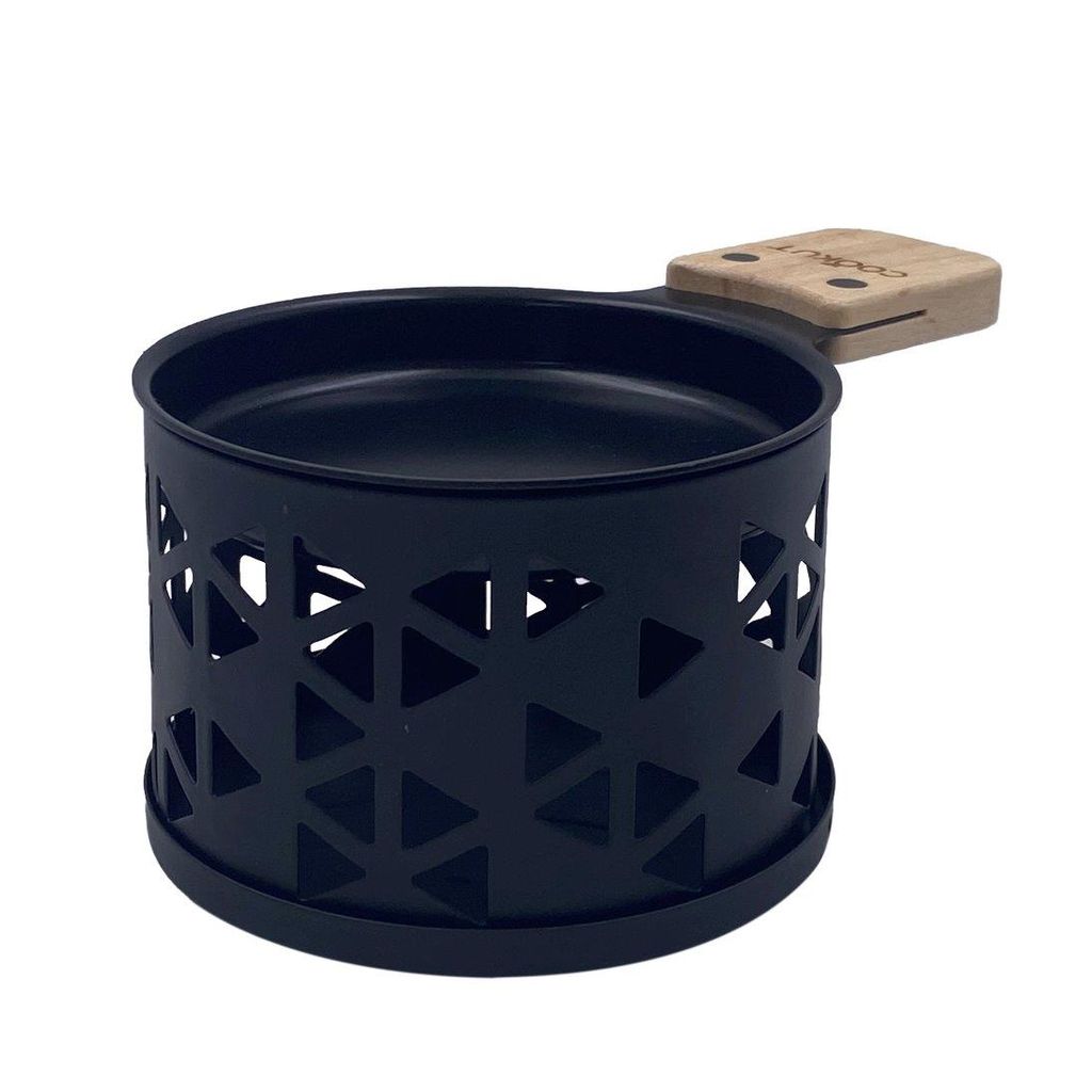 Coffret raclette à la bougie LUMI 2 personnes géométrie noir - Visuel 3
