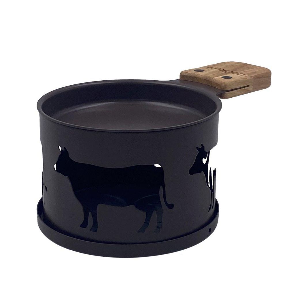 Coffret raclette à la bougie LUMI 2 personnes vache taupe - Visuel 3