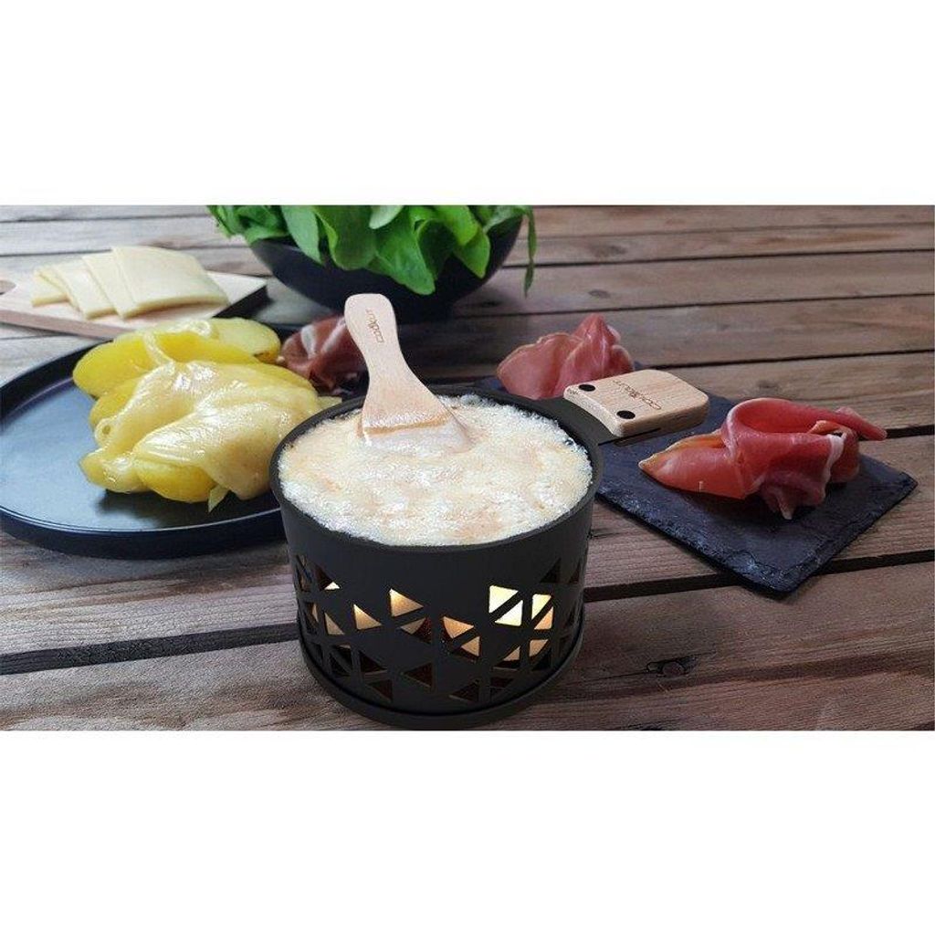 Coffret raclette à la bougie LUMI 2 personnes J'peux pas, j'ai raclette... - Visuel 1
