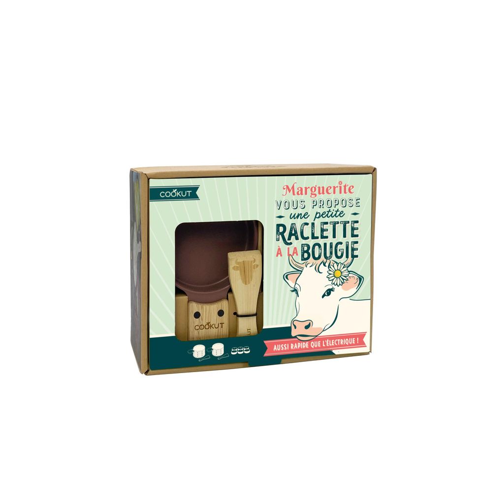Coffret raclette à la bougie LUMI 2 personnes Vache - Visuel 0