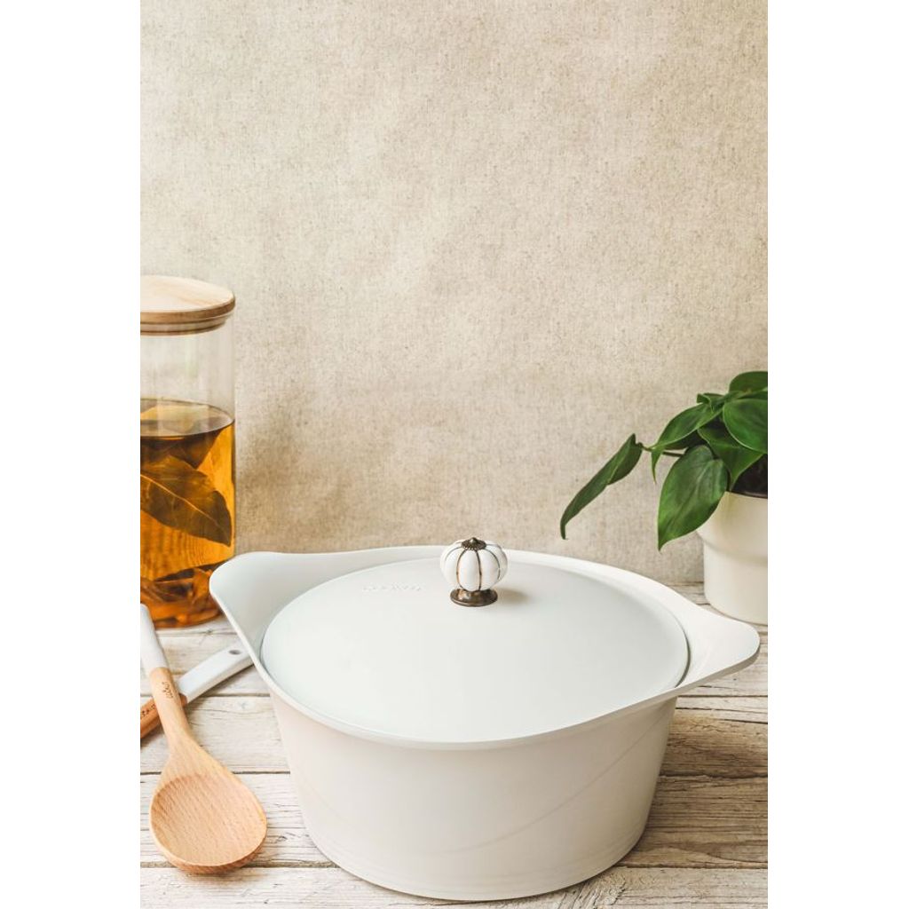 Cocotte 28 cm blanc - Visuel 3