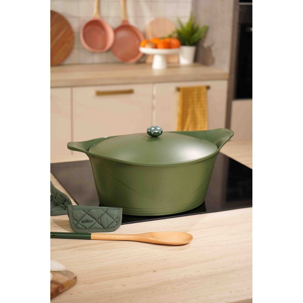 Cocotte ovale 33 cm fougère - Visuel 2