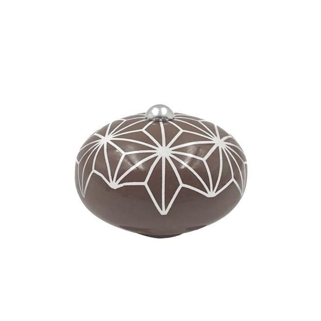 Poignée céramique étoile chocolat - Visuel 0