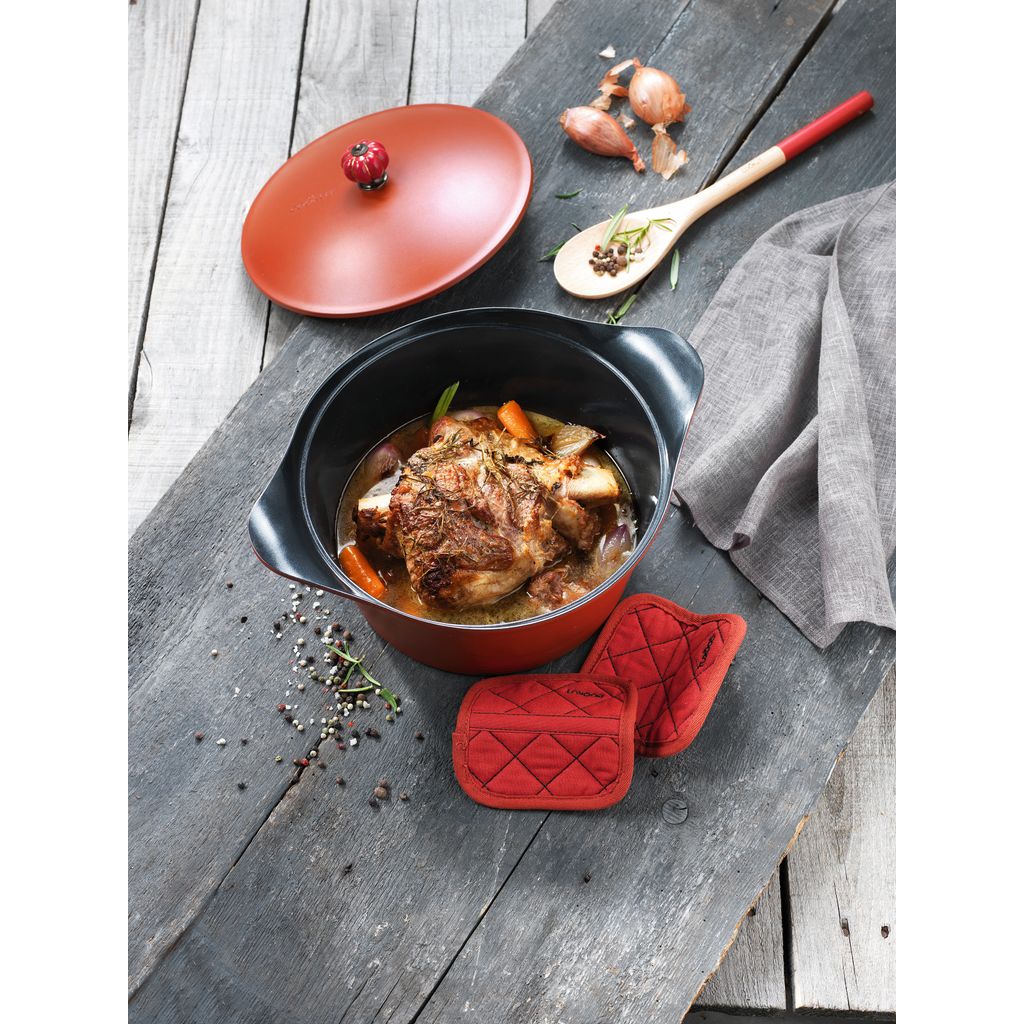 Cocotte 24 cm rouge - Visuel 2