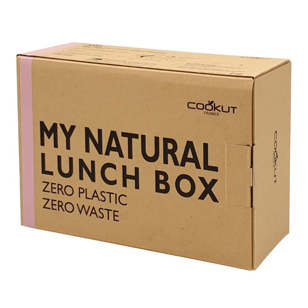 Lunchbox "ma boite naturelle" rose - Visuel 0