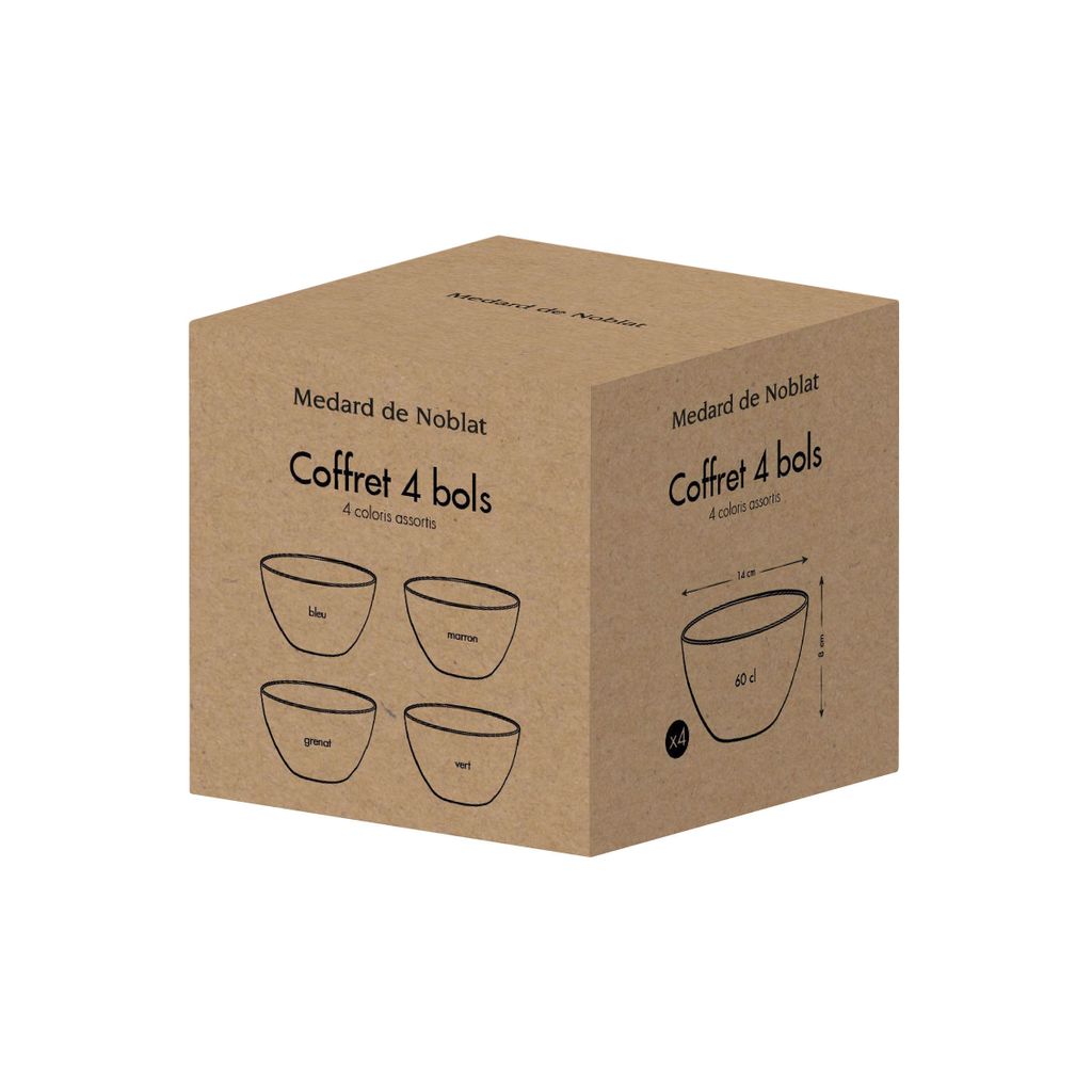 Set de 4 bols assortis Fuji - Visuel 0