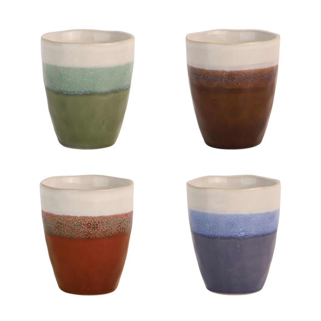 Set de 4 gobelets assortis Fuji - Visuel 1
