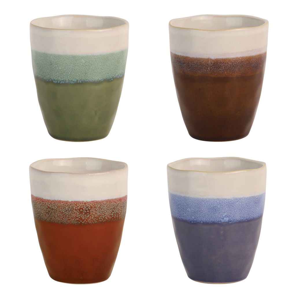 Set de 4 mugs assortis Fuji - Visuel 1