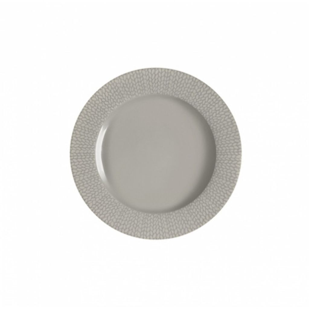 Assiette dessert GRAIN DE MALICE gris - Visuel 1