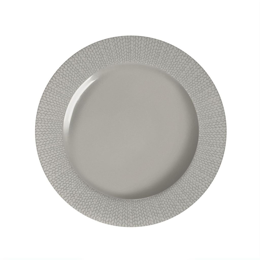 Assiette plate GRAIN DE MALICE gris - Visuel 2