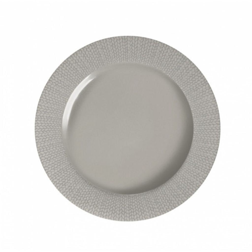 Assiette plate GRAIN DE MALICE gris - Visuel 1