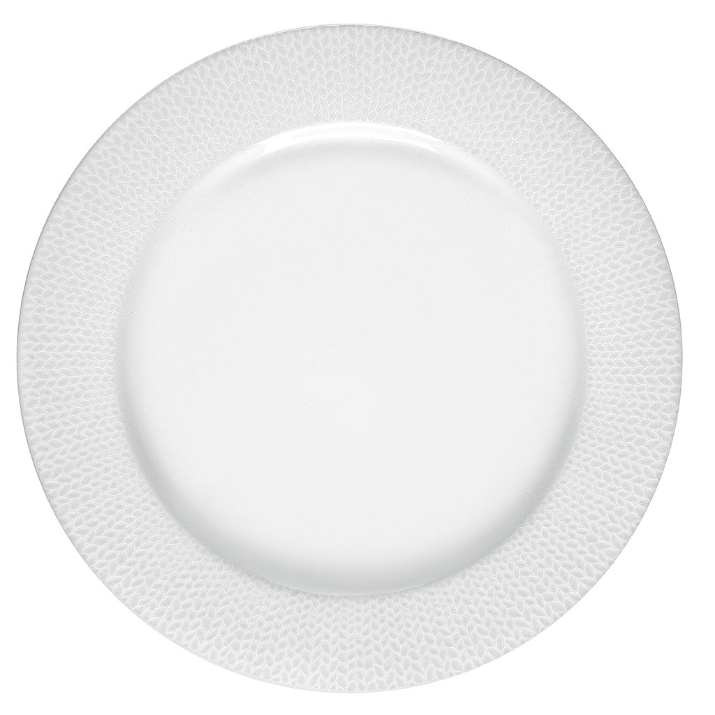 Assiette plate Grain de malice blanc - Visuel 0