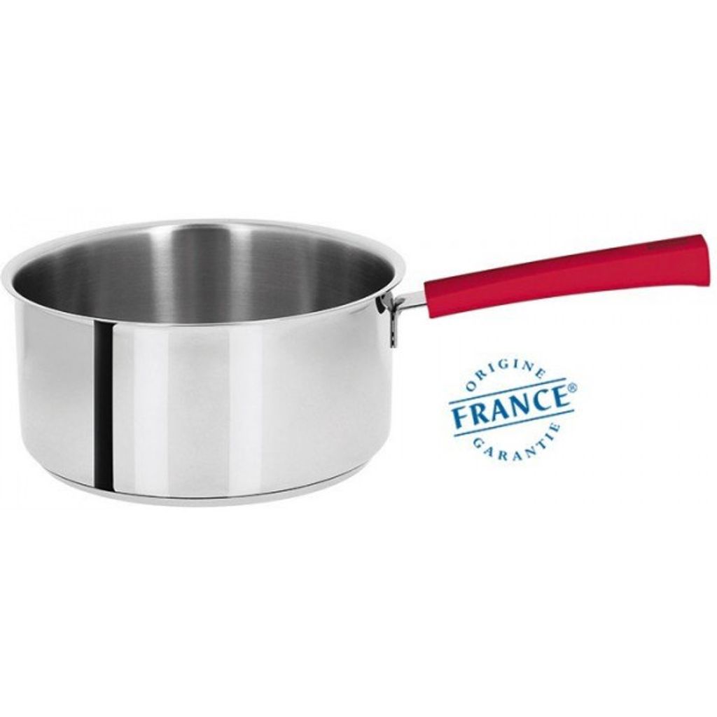 Casserole inox Mutine fixe Framboise 16cm - Visuel 1
