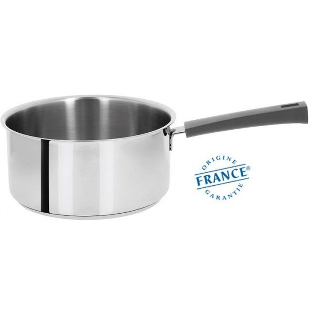 Casserole inox Mutine fixe Gris 18cm - Visuel 1
