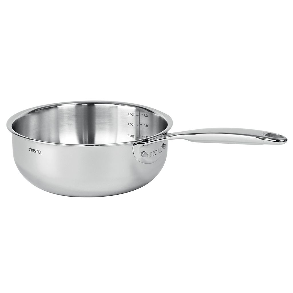 Casserole inox Castel'Pro 24cm - Visuel 0