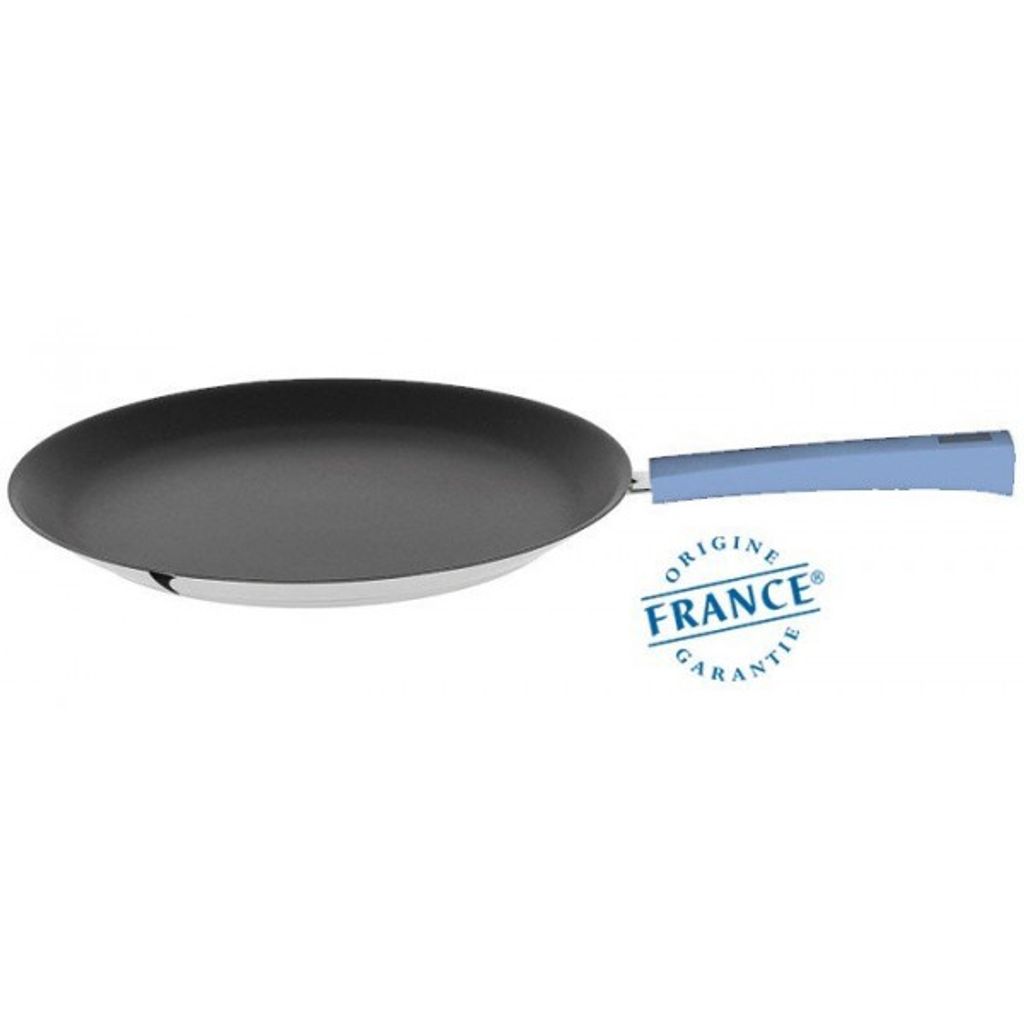 Crêpière inox anti-adhérent Exceliss Mutine fixe Lavande 26cm - Visuel 1