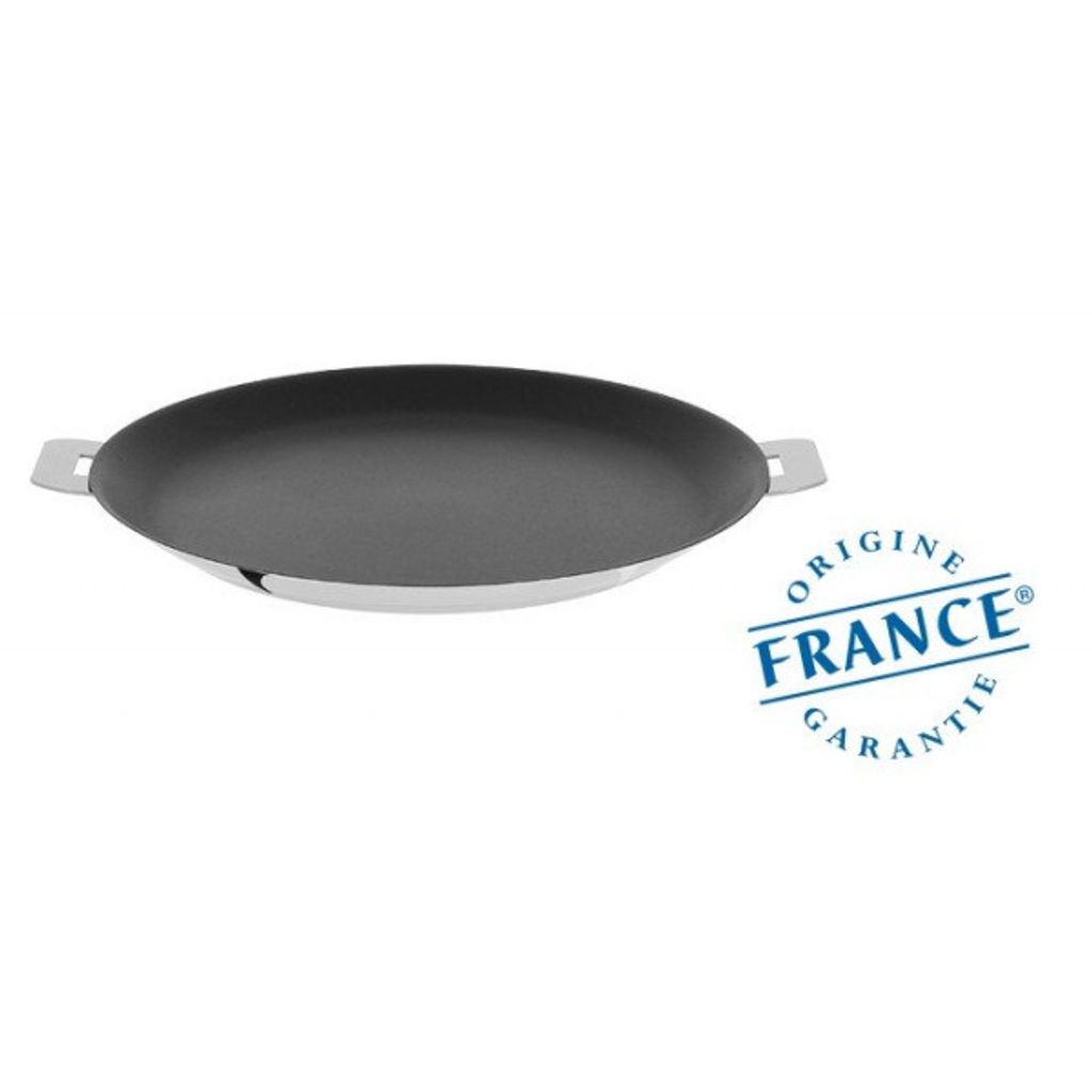 Crêpière inox anti-adhérent Exceliss Mutine amovible 26cm - Visuel 1