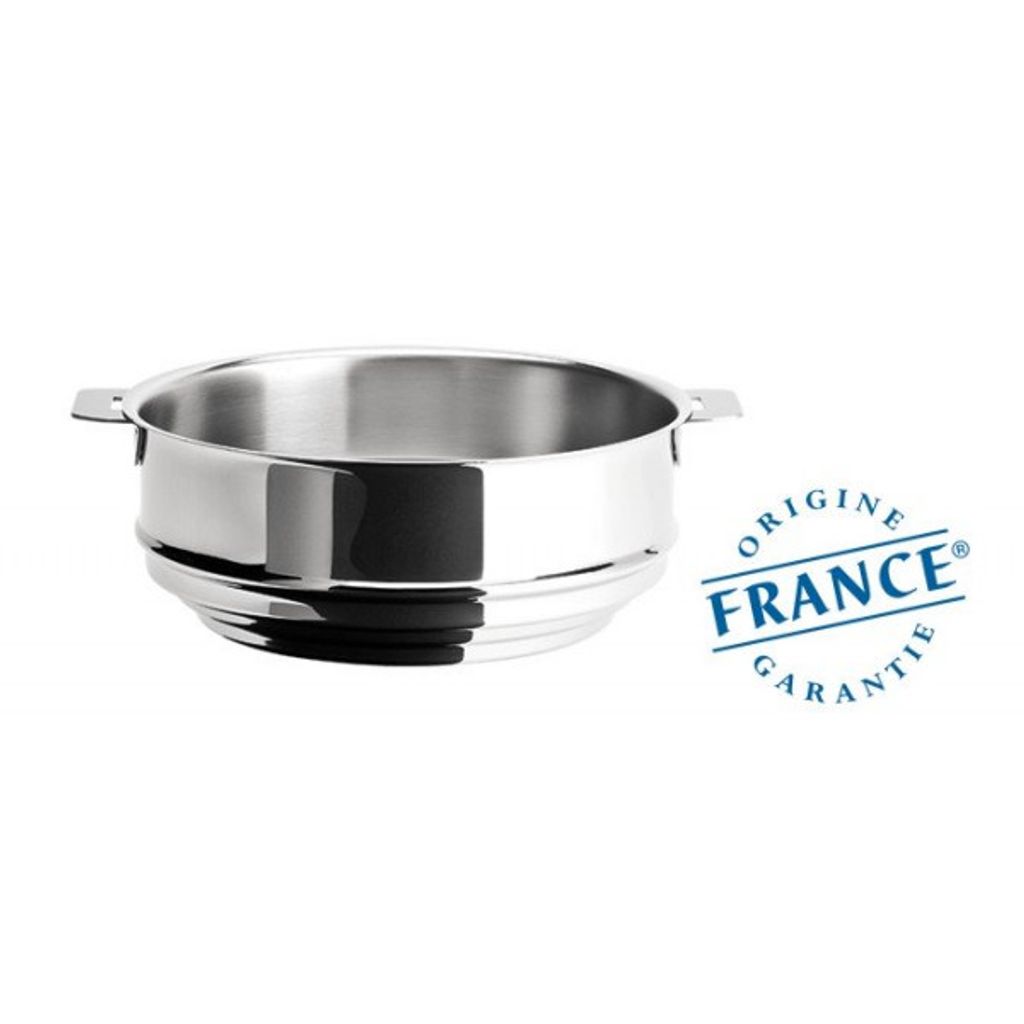 Cuit-vapeur universel inox Strate amovible 20cm - Visuel 1