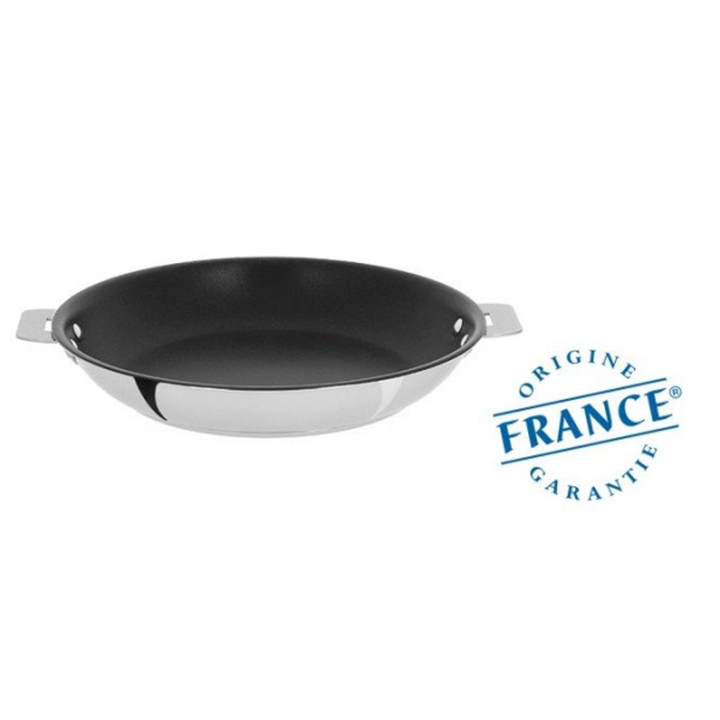 Poêle inox anti-adhérent Exceliss Casteline amovible 22cm - Visuel 0