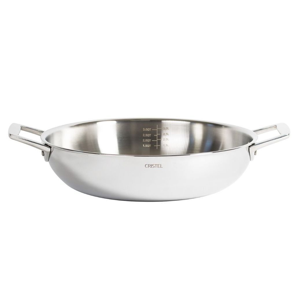 Plat Sautoir Castel Pro Inox 28 cm - Visuel 0