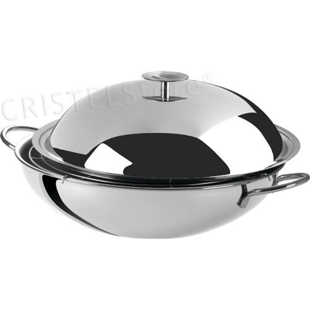 Wok inox 38cm - Visuel 0