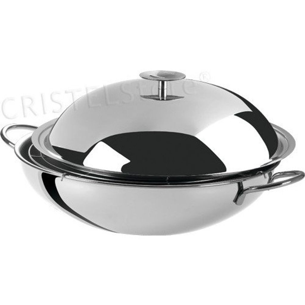 Wok inox 38cm - Visuel 1
