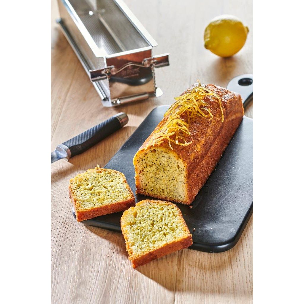 Moule à pâté rectangulaire dépliable à charnières GEOFORME - 48 x 9 x 8,5 cm - Visuel 4