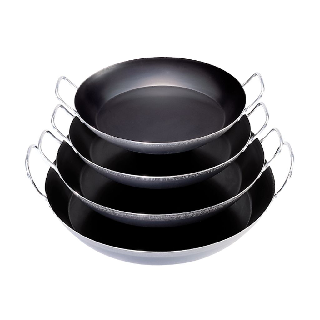 Plat paëlla en tôle d'acier 37 cm - Visuel 0