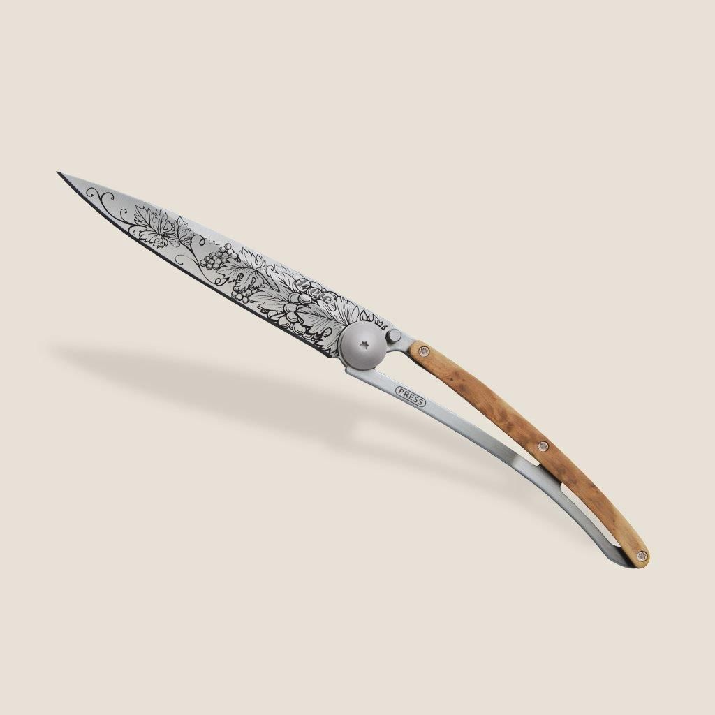 Couteau pliant 37g Grand Cru en Genévrier - Visuel 0