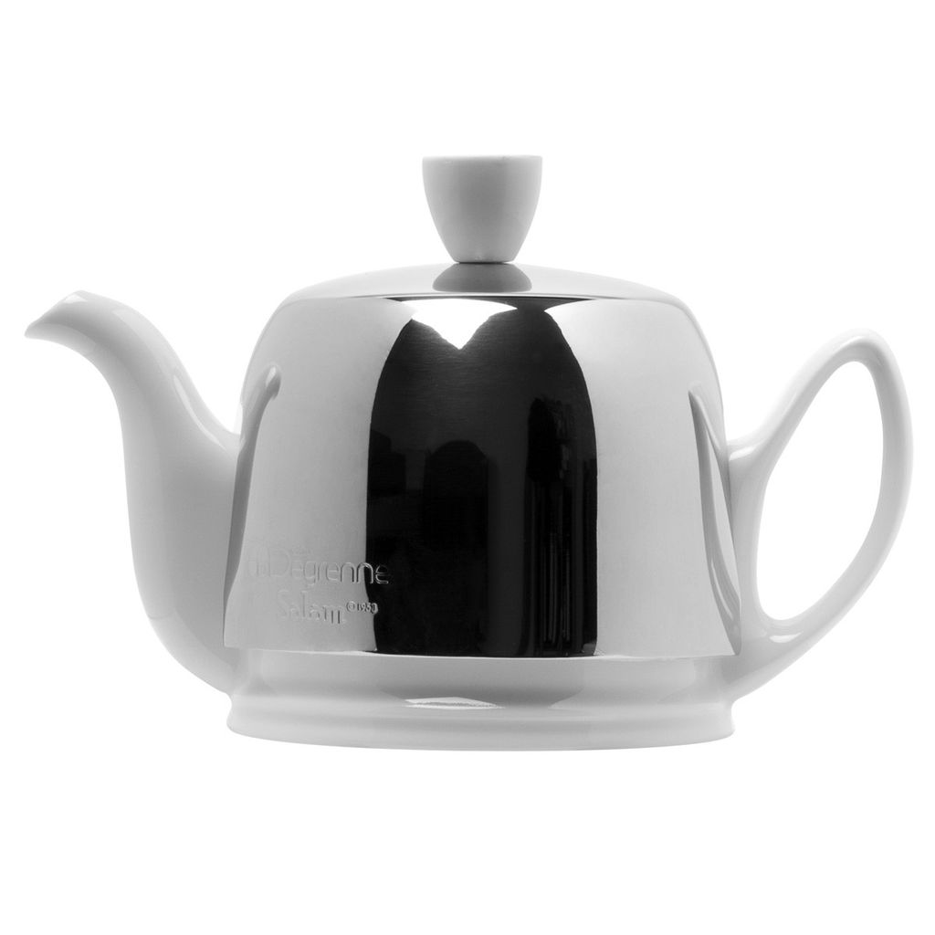 Théière Porcelaine Guy Degrenne – Décor Farniente – Neuve – Blanche