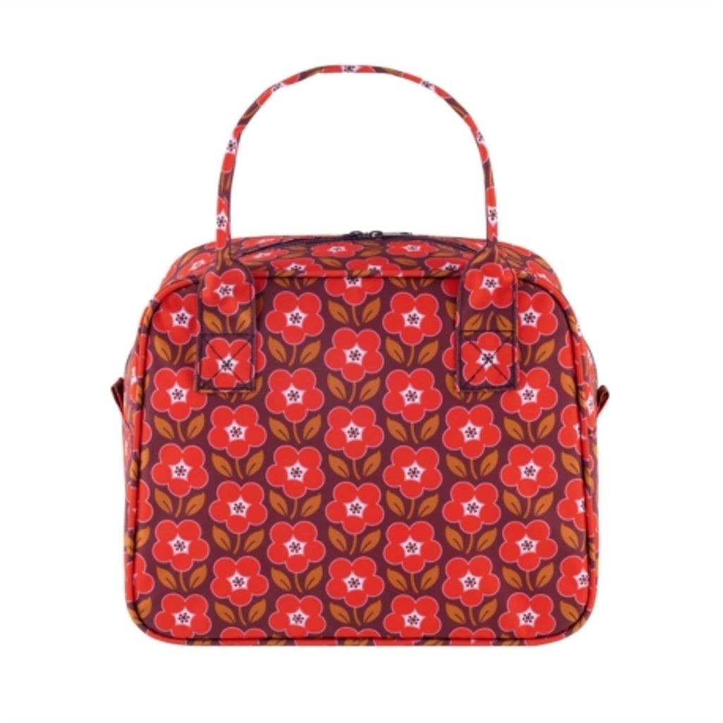 Sac à lunch isotherme givrais "fleurs fifties" - Visuel 0